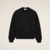 Svart bomullssweatshirt med Ami de Coeur-prägling