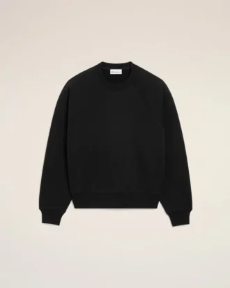 Svart bomullssweatshirt med Ami de Coeur-prägling