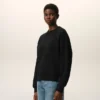Svart bomullssweatshirt med Ami de Coeur-prägling