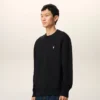 Svart bomullssweatshirt med Ami de Coeur-tryck