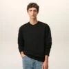 Svart bomullssweatshirt med rött Red Ami de Coeur-tryck Svart bomullssweatshirt med rött Red Ami de Coeur-tryck
