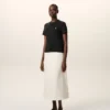 Svart bomullst-shirt med kort ärm och Ami de Coeur-broderi Svart bomullst-shirt med kort ärm och Ami de Coeur-broderi