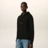 Svart bomullströja med Red Ami de Coeur Hoodie