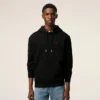 Svart bomullströja med Red Ami de Coeur Hoodie