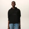 Svart bomullströja med Red Ami de Coeur Hoodie
