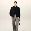 Svart vadderad Ami de Coeur-overshirt i taft Svart vadderad Ami de Coeur-overshirt i taft