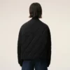 Svart vadderad jacka i nylon Svart vadderad jacka i nylon