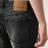 Svarta bomullsjeans i stor storlek Svarta bomullsjeans i stor storlek