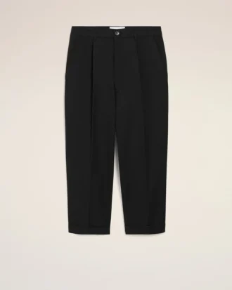 Svarta oversized-byxor i bomull