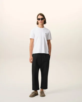 Svarta oversized-byxor i bomull