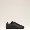 Svarta sneakers i mjukt ko-läder Svarta sneakers i mjukt ko-läder