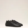 Svarta sneakers i mjukt ko-läder Svarta sneakers i mjukt ko-läder