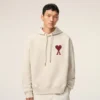 Vit Ami de Coeur Hoodie i bomull Vit Ami de Coeur Hoodie i bomull