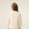 Vit Ami de Coeur Sweater i ull med rund hals Vit Ami de Coeur Sweater i ull med rund hals