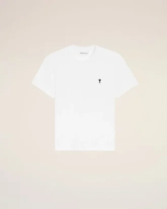 Vit bomulls-Ami de Coeur T-Shirt