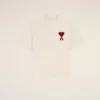Vit bomulls-Ami de Coeur T-Shirt