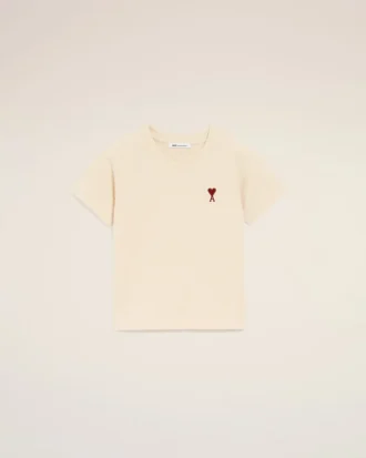 Vit bomulls-Ami de Coeur T-Shirt