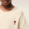 Vit bomulls-Ami de Coeur T-Shirt Vit bomulls-Ami de Coeur T-Shirt