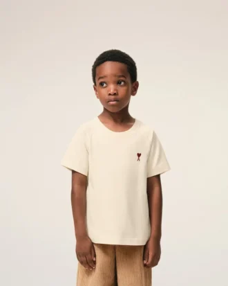 Vit bomulls-Ami de Coeur T-Shirt