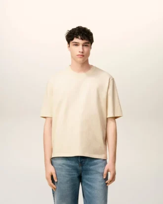 Vit bomulls-Ami de Coeur T-Shirt