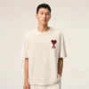 Vit bomulls-Ami de Coeur T-Shirt