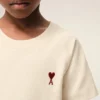 Vit bomulls-Ami de Coeur T-Shirt Vit bomulls-Ami de Coeur T-Shirt