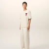 Vit bomulls-Ami de Coeur T-Shirt