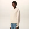 Vit bomullssweatshirt med Ami de Coeur-prägling Vit bomullssweatshirt med Ami de Coeur-prägling