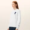 Vit bomullssweatshirt med Ami de Coeur-tryck Vit bomullssweatshirt med Ami de Coeur-tryck