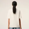 Vit bomullst-shirt med Ami Paris Heritage-tryck