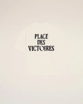 Vit bomullst-shirt med Place Des Victoires-tryck