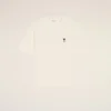 Vit bomullst-shirt med Place Des Victoires-tryck Vit bomullst-shirt med Place Des Victoires-tryck