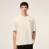 Vit bomullst-shirt med Place Des Victoires-tryck Vit bomullst-shirt med Place Des Victoires-tryck