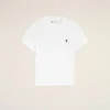 Vit kort Ami de Coeur T-Shirt i bomull Vit kort Ami de Coeur T-Shirt i bomull