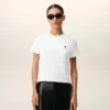 Vit kort Ami de Coeur T-Shirt i bomull Vit kort Ami de Coeur T-Shirt i bomull