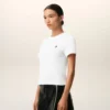 Vit kort Ami de Coeur T-Shirt i bomull Vit kort Ami de Coeur T-Shirt i bomull