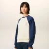 Vit och blå bomullssweatshirt från Ami de Coeur Vit och blå bomullssweatshirt från Ami de Coeur
