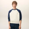 Vit och blå bomullssweatshirt från Ami de Coeur Vit och blå bomullssweatshirt från Ami de Coeur