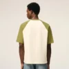 Vit och grön bomullströja med stickad Ami de Coeur T-Shirt Vit och grön bomullströja med stickad Ami de Coeur T-Shirt