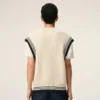Vit ribbad Ami de Coeur Sweater