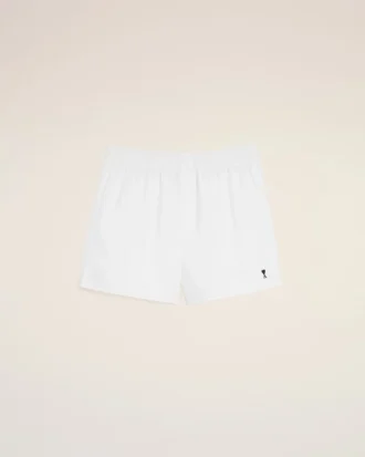 Vita bomullsboxershorts med svart Ami de Coeur-tryck