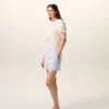 Vita bomullsshorts med resår