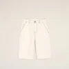 Vita bomullsshorts med vid passform Vita bomullsshorts med vid passform