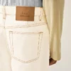 Vita bomullsshorts med vid passform Vita bomullsshorts med vid passform