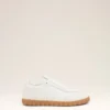 Vita sneakers i koskinn