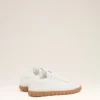 Vita sneakers i koskinn