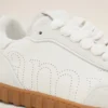 Vita sneakers i koskinn